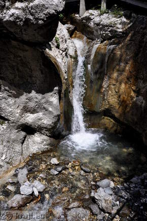 Waterfall in the Pasica Gorge