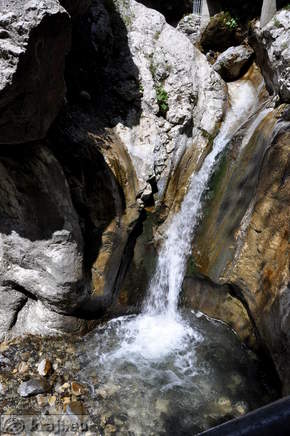 Waterfall near the Franja Hospital