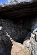 Cavern below the Dom na Sabotinu Mountain Hut - Path into cavern 