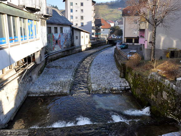 Brook Nikova at the start of Kosovel Street