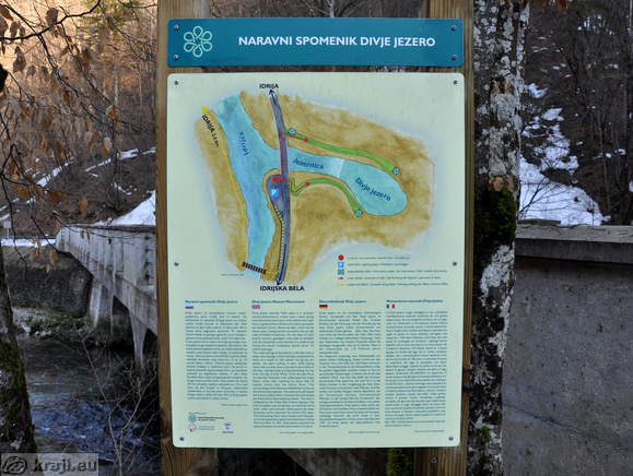 Divje jezero <br> Informativna tabla o Divjem jezeru