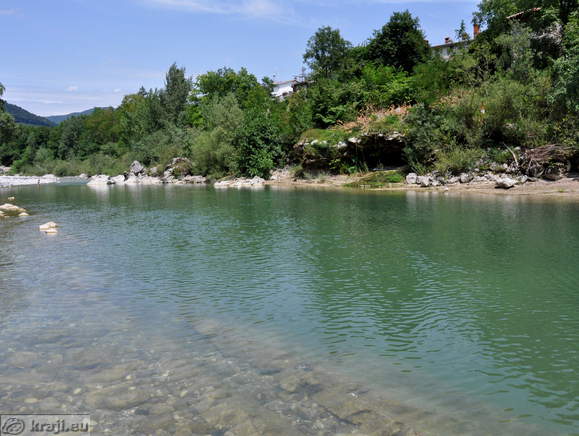 Plavalni del v zgornjem delu kopališča