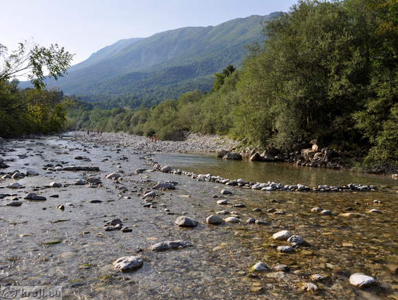 Reka Nadiža v smeri Podbele
