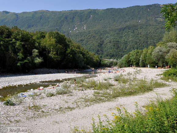 Osrednja plaža pri Robiču