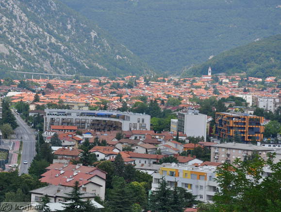 Pogled na Novo Gorico iz Kostanjevice