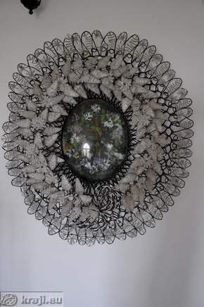Wreath brought from France in 1883