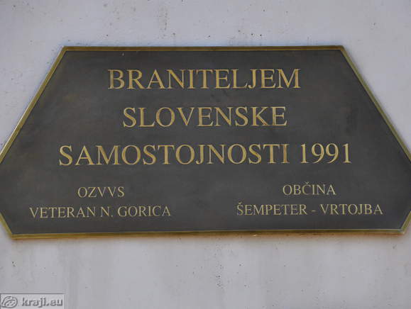 Sempeter pri Gorici - Denkmal für Verteidiger der slowenischen Unabhängigkeit