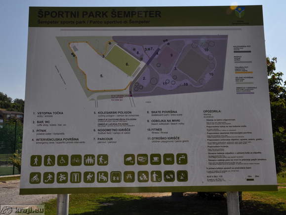 Športni park Šempeter - Zemljevid