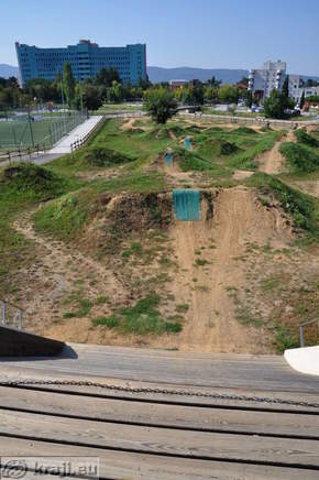 Descent from start ramp