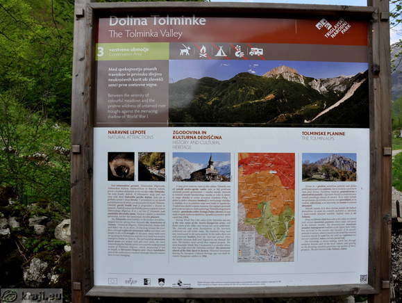 Tolminka Fluss Tal