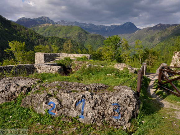 View of the summits around Tolmin