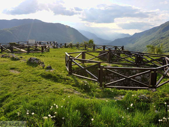 On the top of the castle
