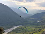 Kozlov rob Castle - Parachutist and the Soca River 
