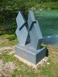 Sculptures near lake - Joze Strazar (Sweden) - A pair of crystals (2000) 