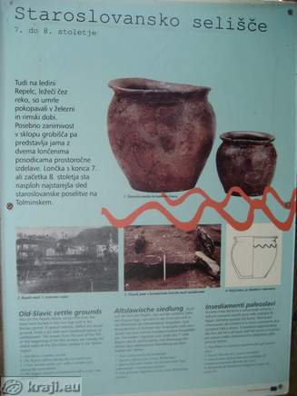 Informativna tabla Staroslovansko selišče