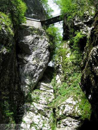 Devil's Bridge on the top of gorge