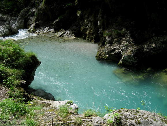 Thermal Spring <br> Emerald Tolminka River