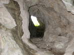 Zadlaska (Dante's) Cave - View from the cave window 