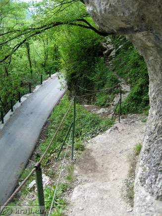 View back on the road