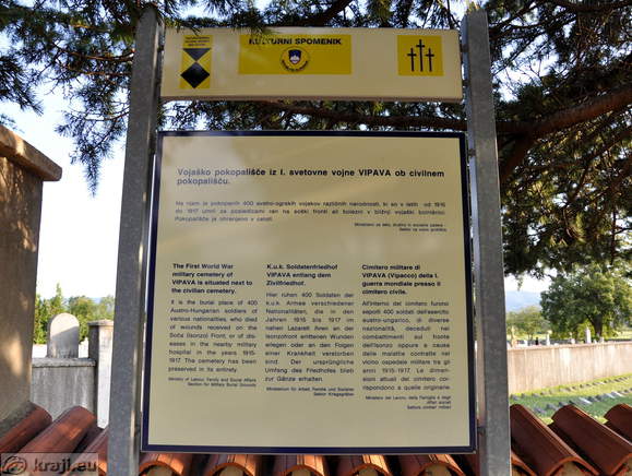 Vipava - Soldatenfriedhof Ersten Weltkrieg
