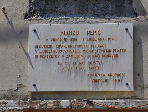 Spominska plošča - Alojzij Repič