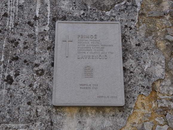 Memorial plate - Primoz Lavrencic