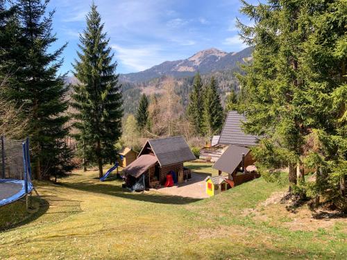 Dwarfs cabin overlooking Julian Alps near Bled Dwarfs cabin overlooking Julian Alps near Bled