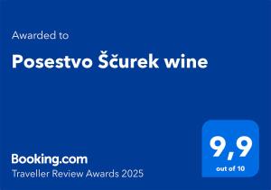 Posestvo Ščurek wine 
