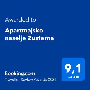 Apartmajsko naselje Žusterna 