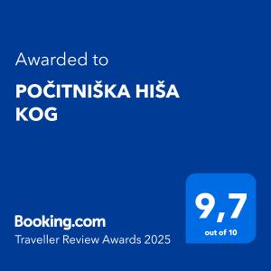 POČITNIŠKA HIŠA KOG 
