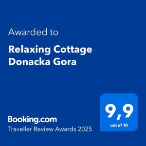 Relaxing Cottage Donacka Gora 