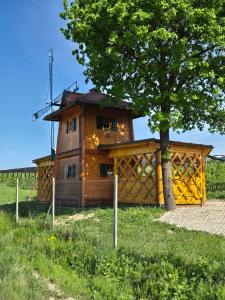 Unique wooden holiday house in nature
