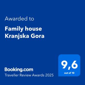 Family house Kranjska Gora 