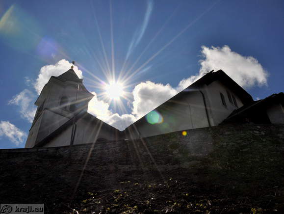 Church of Santa Maria In Excelsis below sun rays