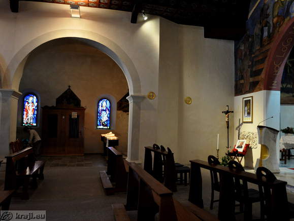 View of the side part of the church