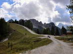 Mountain road - Crossing near Mount Lussari 