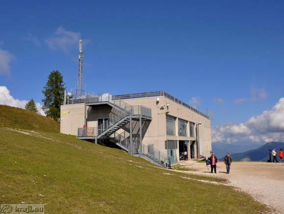 Upper station of the Cable car of Mount Lussari