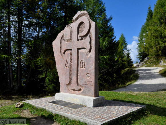 Monument of the Heavenly Way on Sanctuary of Mount Lussari