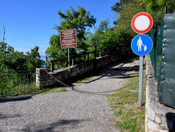 Začetek Rilkejeve poti Začetek Rilkejeve poti