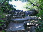 Military emplacement 2 - Stairs to the former military emplacement 