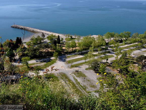 Parking area at beach