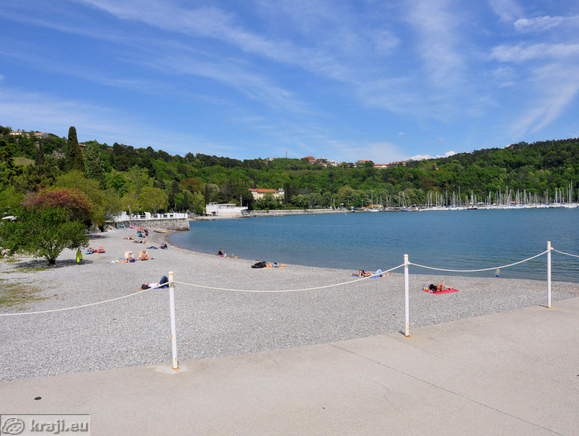 Beach in the Harbour of Sistiana