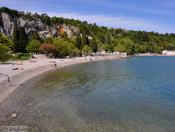 Sistiana <br> Strand (Westseite)