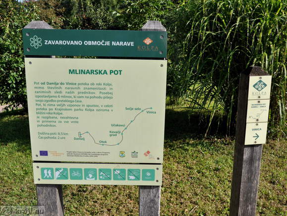 Informativna tabla - Mlinarska pot