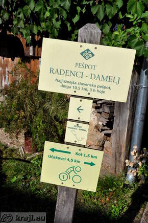 Pešpot Radenci - Damelj - Najjužnejša slovenska pešpot