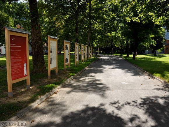 Path to the sport park in Kocevje