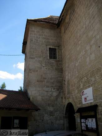 Tower near entrance into castle