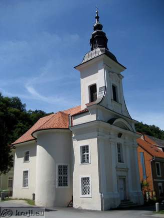 Hočevarjev trg <br> Cerkev sv. Duha v Krškem