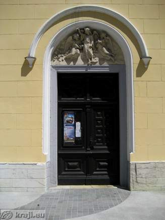 Entrance into church of St. John Evangelist Entrance into church of St. John Evangelist