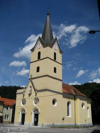 Hočevarjev trg <br> Cerkev sv. Janeza Evangelista